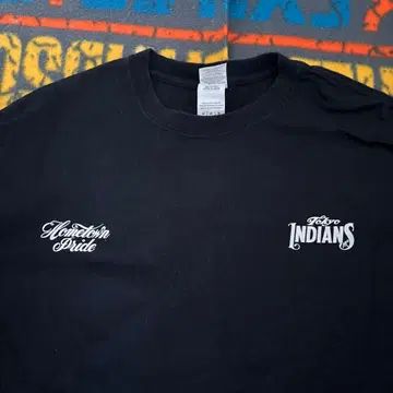 Hometown Pride Indians T셔츠 블랙