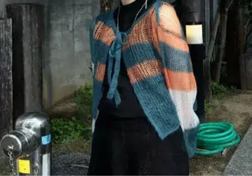 patchwork knit cardigan 니트 가디건