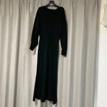 블랙 니트 롱 원피스
