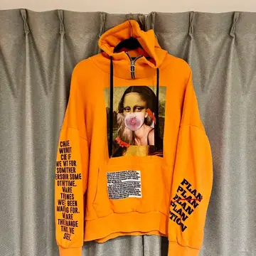 FUGA 모나리자 후드티 프리 사이즈 오렌지