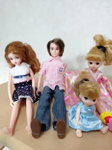 리카짱 인형 세트 4체