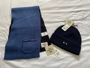 UNIQLO x 아니아 하인드마치 니트 모자 머플러