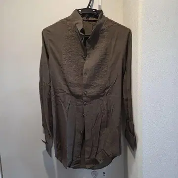 이프식스워즈나인 TXS-/SP/M 브라운 스컬 버튼 긴팔 셔츠