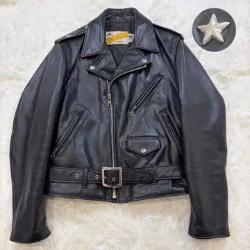 [ 새상품급 ] 샷 70s 613 원스타 더블 라이더 자켓 블랙 38