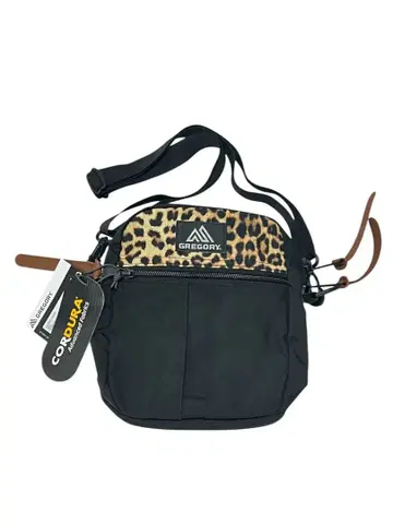 그레고리 퀵 포켓 L 블랙 레오파드 택 포함 미사용 새상품