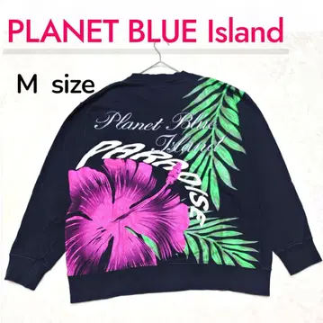 PLANETBLUE 맨투맨 트레이닝복 Y2K 자수 백 프린트 꽃무늬