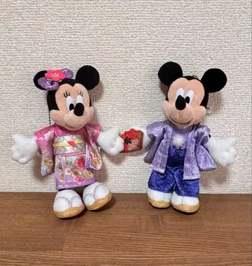 디즈니 설날 2026 봉제 인형 배치 미키 & 미니 세트
