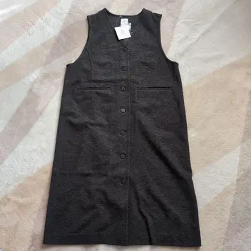 Kurihara harumi 니트 트위드 오버롤 스커트