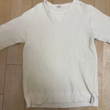 Healthknit 와플 원단 화이트 티셔츠 L 42