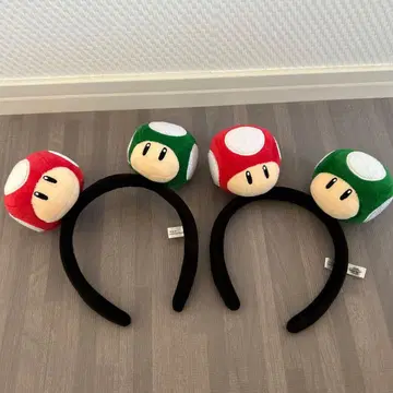 마리오 버섯 머리띠 2개 세트