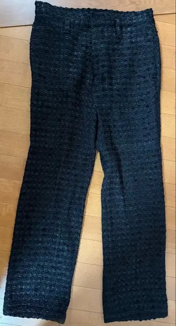 SHINYA KOZUKA 트위드풍 스트레이트 팬츠