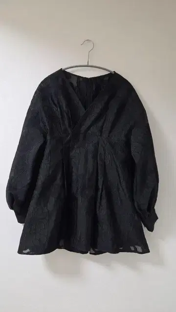 [ Acka ] 자카드 미니 드레스 블랙