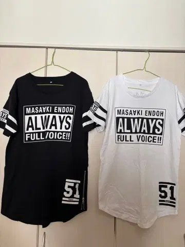 [ 새상품급 ] 엔도 마사아키 생일 기념 라이브 T셔츠 2장 세트
