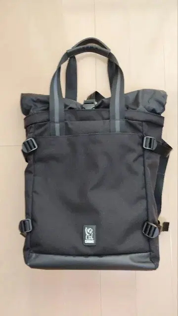 크롬 2웨이 토트백