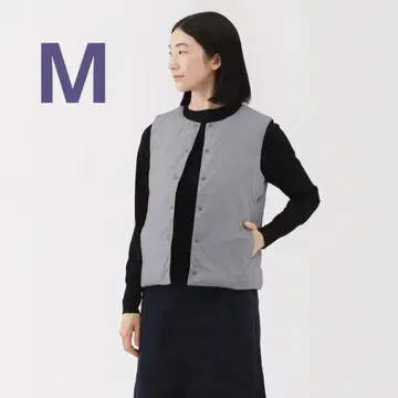 여성 경량 다운 포켓터블 노카라 베스트 여성 M 라벤더 인기 색상