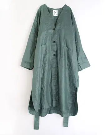 [ RNA-N ] 코팅 린넨 워크 코트