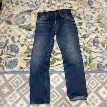 스트레이트 데님 인디고 모모타로 청바지