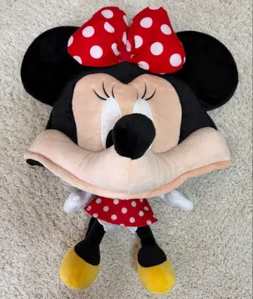 미니 마우스 팬캡 빨간색 도트 리본 포함