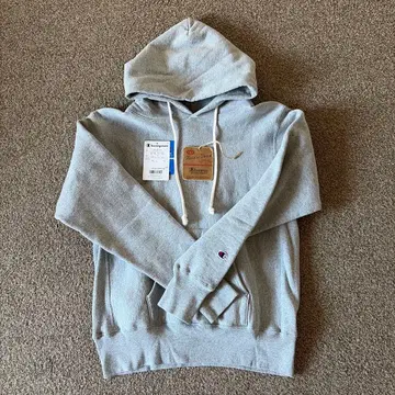 새상품급 택 포함 후드티 챔피온 빨간색 택 리버스 위브