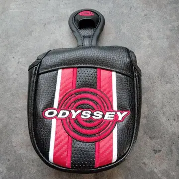 ODYSSEY 퍼터용 골프헤드커버 블랙 레드