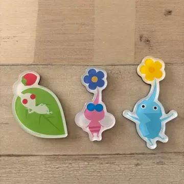 피크민 마그네츠 3종 세트 얼음, 깃털, 화이트