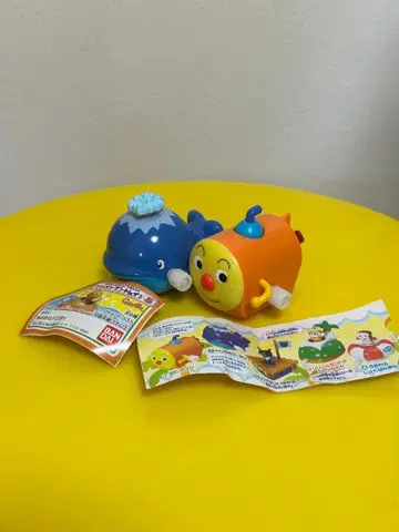 레트로 호빵맨 기차 5 치비마린과 고래 쿠탄 피규어 인형