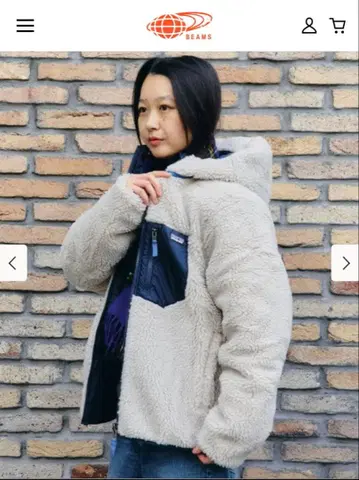 BEAMS BOY patagonia 키즈 리버서블 레이디 프레디 후디