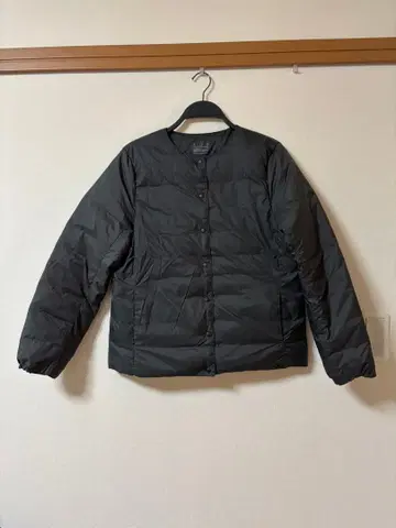 새상품급 무인양품 MUJI 노카라 블루종 다운 자켓 L