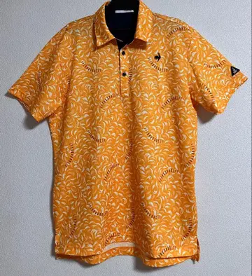 [ 새상품급 ] 오렌지 패턴 무늬 골프 셔츠 LL 사이즈