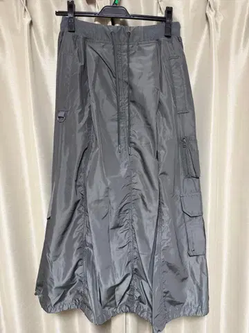 야마다야 LASUD 그레이 카고 롱 스커트 NO.A714