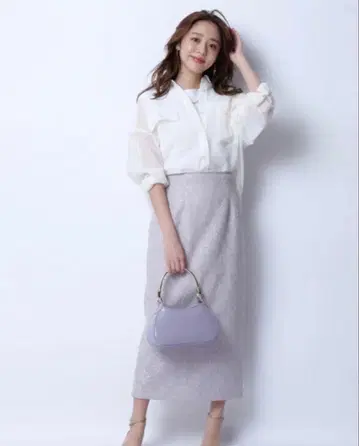 미사용 재스그리티 레이스 본딩 타이트 스커트