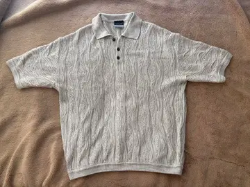 COOGI BASICS 케이블 니트 반팔 XXL