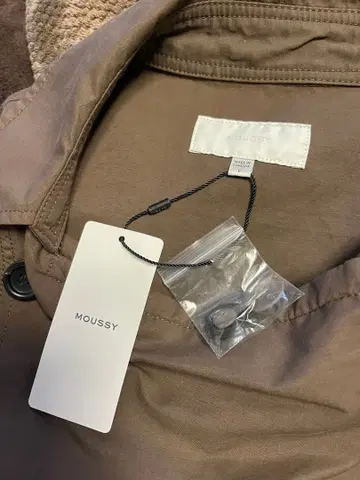 MOUSSY 브라운 더블 브레스트 자켓