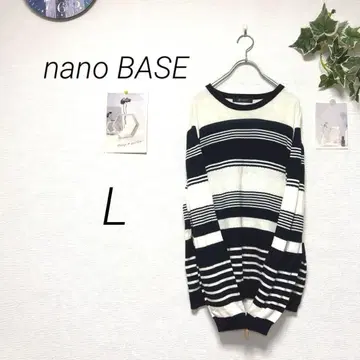8933-2 나노 유니버스 nano BASE 얇은 소재 니트 캐주얼 L