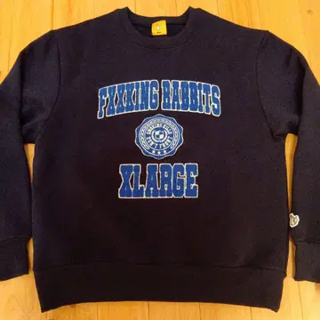 정품 레어 새상품급 FR2 XLARGE 콜라보 네이비 속기모