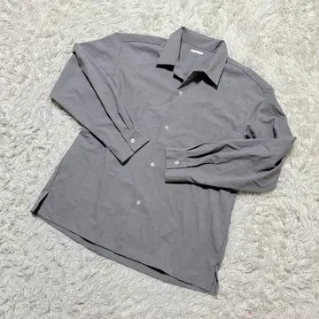 [ c7099 ] GU 셔츠 긴팔 그레이 비즈니스 포멀