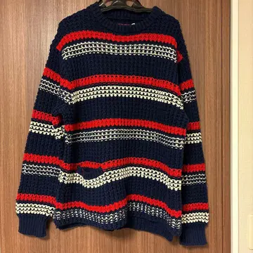 할리우드 런치 마켓 BLUE/BLUE 스트라이프 니트 스웨터 사이즈 2