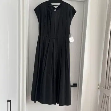 슬리브리스 롱 원피스 M 블랙