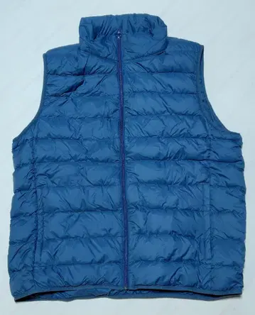 [새상품 택 포함] 무인양품 포켓터블 베스트 파랑 (스모키 블루)