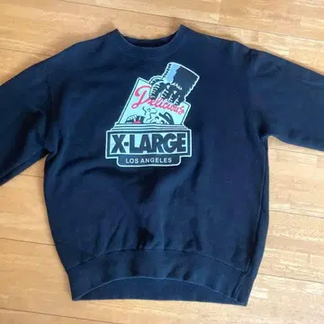 X-LARGE 맨투맨 블랙 M 사이즈