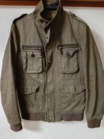 EDIFICE 올리브 그린 밀리터리 자켓