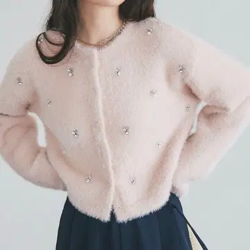 [택 포함 새상품] 라 부티크 봉봉 페더얀 비쥬 자켓 가디건