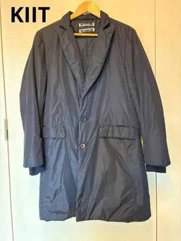 KIIT 네이비 나일론 코트 충전솜