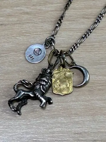 사자 모티브 실버 목걸이