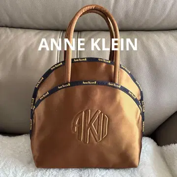 USA ANNE KLEIN (앤 클라인) 로고 원형 토트백