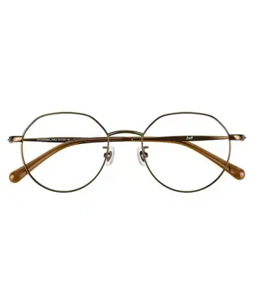 [ 미사용 ] Zoff 중안면 단축 안경 ZY242028-43E2 브라운