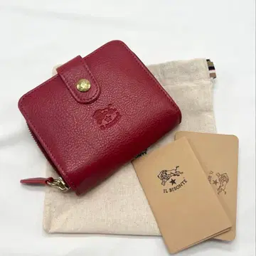 [ 미사용 새상품 ] 일비종떼 접이식 지갑 ROSSO 로쏘 ( 레드 )