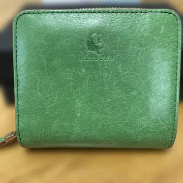 kissora 이단 접이식 지갑 그린