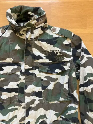 AVIREX 카모 패턴 M65 밀리터리 자켓