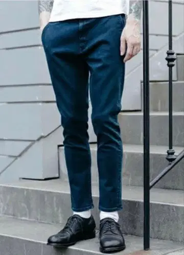 MR.OLIVE 미스터 올리브 다크 블루 스키니 데님 L 사이즈